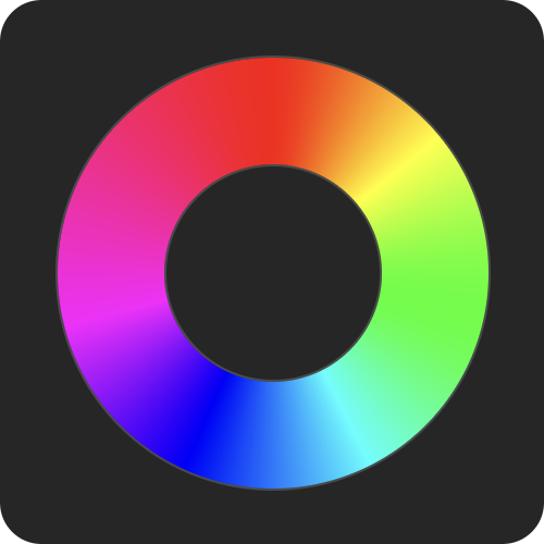 Screenshot of a conic gradient