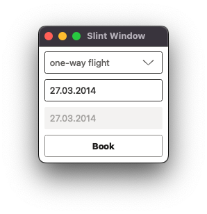 7GUI Flight Booker task